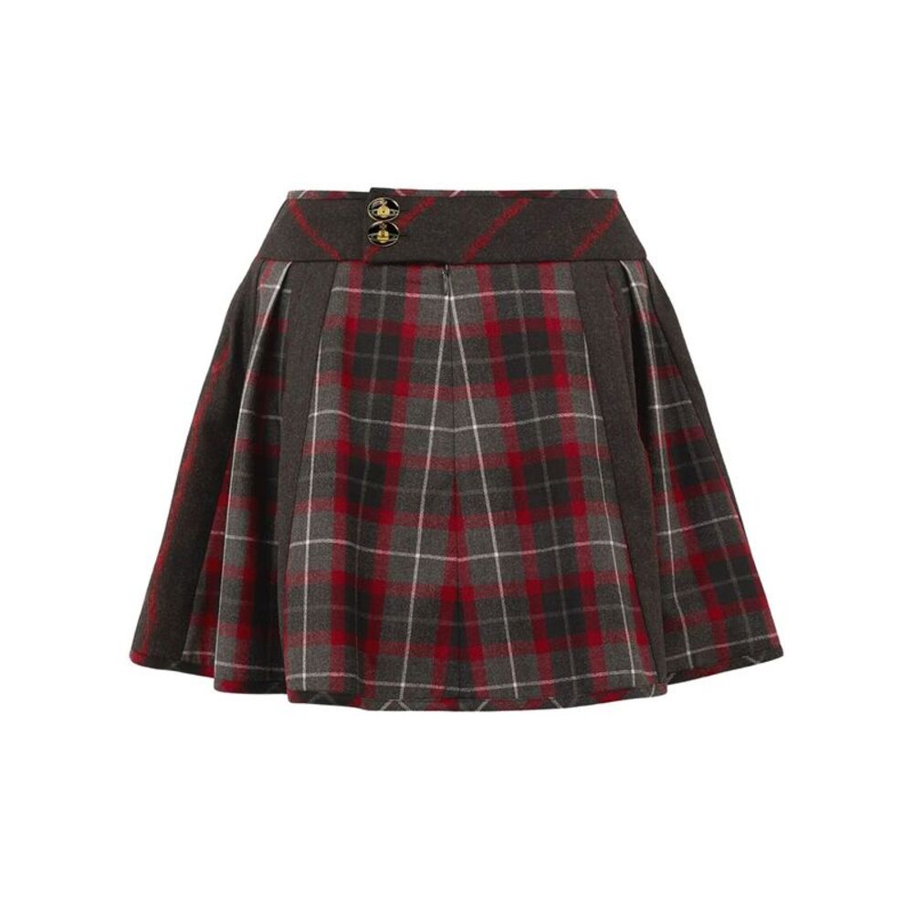 Vivienne Westwood Women Gonna Mini Bell Motivo Tartan Nightwatch